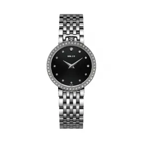 拜戈/Balco 不锈钢镶石表壳 表冠于12点位的特殊设计 真情系列 石英机芯 女表 3111Q2435