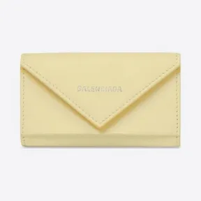 巴黎世家/Balenciaga 黄色带开口环的女士纸质钥匙包 499204DLQ0N7408
