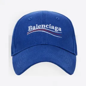 巴黎世家/Balenciaga 太平洋蓝色 Balenciaga 棒球帽 45384046xi