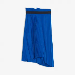 巴黎世家/Balenciaga 靛蓝色 松紧百褶裙 35413109ek