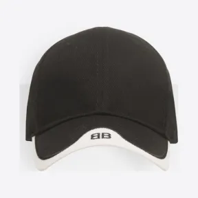 巴黎世家/Balenciaga Black / White BB棒球帽 45414002oi