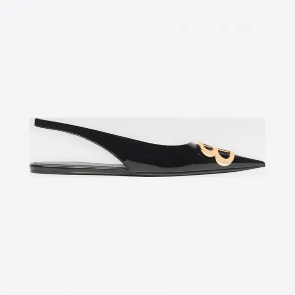 巴黎世家/Balenciaga ‎女士‎ ‎黑色 ‎ ‎BB专利露跟鞋 ‎ | Balenciaga 539734-WAVF0-1000