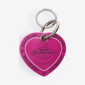巴黎世家/Balenciaga FUCHSIA Casino心形钥匙环 51125605nt