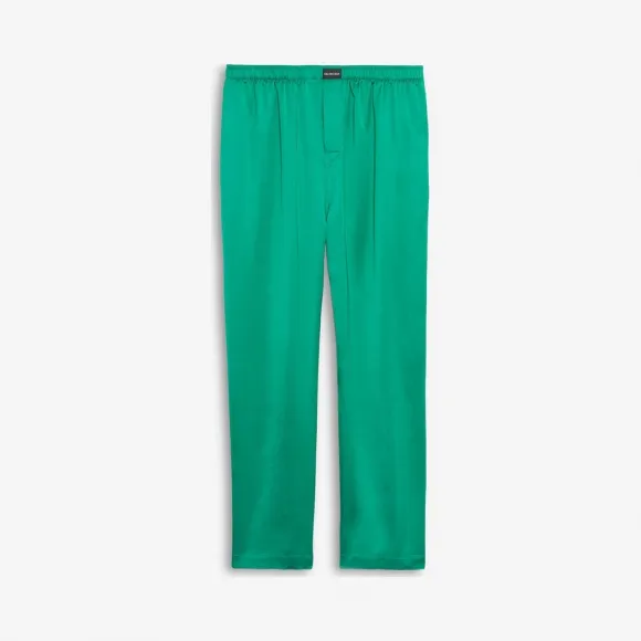 巴黎世家/Balenciaga 祖母绿色 睡衣式长裤 54168105lf