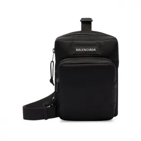 巴黎世家/Balenciaga Men's Explorer Crossbody Messenger Bag in Black 6202602HF7X1000