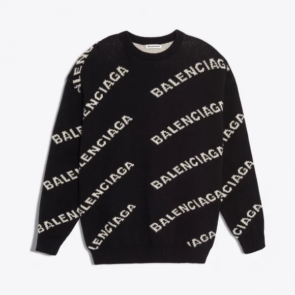 巴黎世家/Balenciaga 成衣 ALLO OVER LOGO圆领衫 625329T31781070