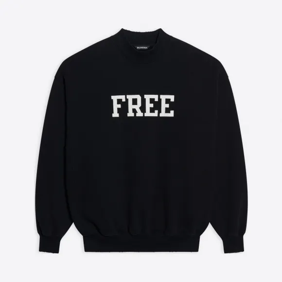 巴黎世家/Balenciaga 女士 FREE圆领衫 652981TKVD41070