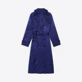 巴黎世家/Balenciaga 女式蓝色背带风衣 659054TKO304140