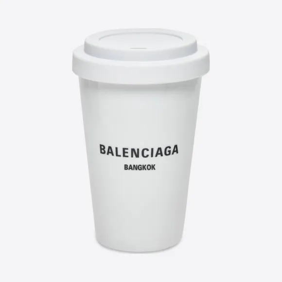 巴黎世家/Balenciaga 城市曼谷咖啡杯白色 666275T01019020