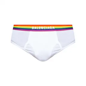 巴黎世家/Balenciaga 白色 93% 棉 7% 弹性纤维 三角裤 6709214A8B89000