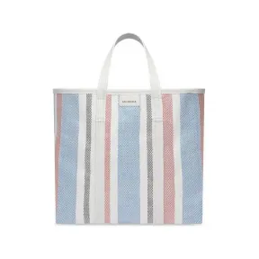 巴黎世家/Balenciaga Women's Barbes Medium East-west Shopper Bag in Indigo 6714092107S4465