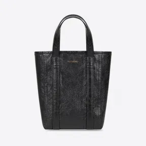 巴黎世家/Balenciaga 女式 Barbes 小号 North-sout 黑色购物包 6729832100O1000