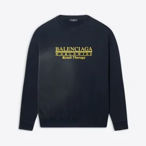 巴黎世家/Balenciaga 男士 RETAIL THERAPY合身版型圆领衫 676629TLVA91361