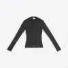 巴黎世家/Balenciaga 女式黑色长袖圆领衫 678565T61931000