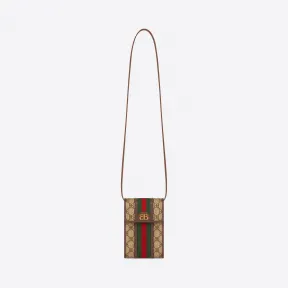 巴黎世家/Balenciaga 男士 HACKER涂层帆布手机包 6801302103U0001