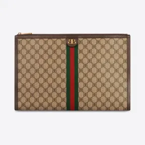 巴黎世家/Balenciaga 男士 HACKER涂层帆布笔记本电脑袋 6803812103U0001