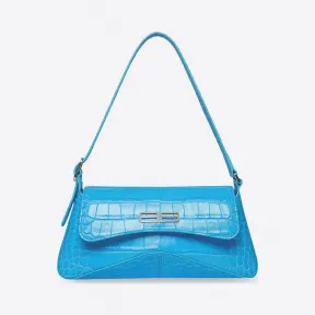 巴黎世家/Balenciaga 女士 XX鳄鱼纹压花小号翻盖包 6956452108Y4624