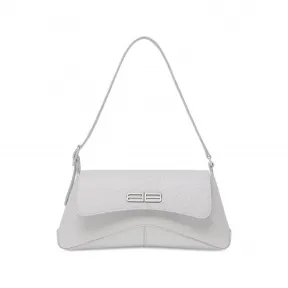 巴黎世家/Balenciaga Women's Xx Small Flap Bag In Sparkling Fabric in Silver 695645210I68110