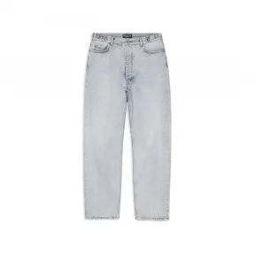 巴黎世家/Balenciaga Men's Relaxed Fit Pants in Blue 697825TDW144824