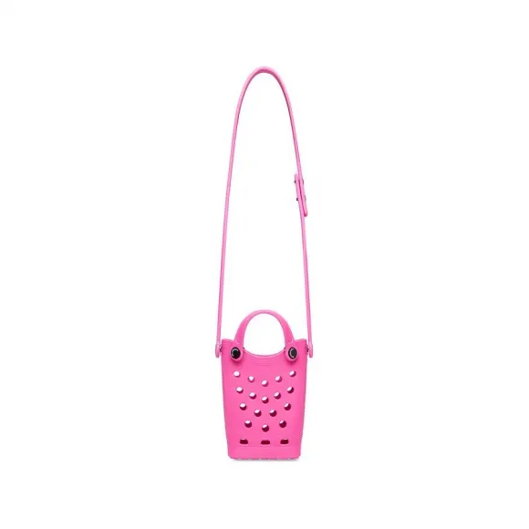 巴黎世家/Balenciaga Crocs™ Phone Holder With Strap in Pink 702264210CC5643