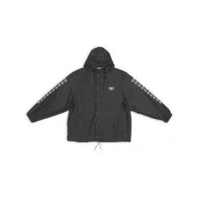 巴黎世家/Balenciaga Men's Short Windbreaker in Black 704491TMO101000