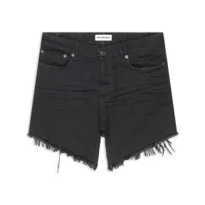 巴黎世家/Balenciaga Women's Cut-up Mini Skirt in Black 704541TBP471029
