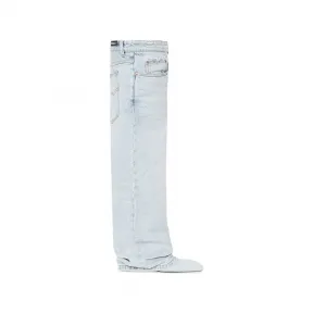 巴黎世家/Balenciaga Women's Falkon 105mm Over-the-knee Boot in Light Blue 705472W29Q14007