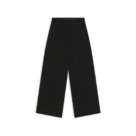 巴黎世家/Balenciaga 黑色 100% 初剪羊毛 毛裤 706623TIT170100