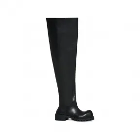巴黎世家/Balenciaga Men's Hummer Over-the-knee Boot in Black 712809WBDO01000