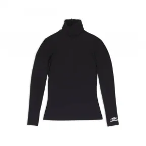 巴黎世家/Balenciaga Women's 3b Sports Icon Turtleneck in Black 720084TTK211000