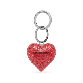 巴黎世家/Balenciaga Valentine's Strass 红色莱茵石钥匙环 723978210OG5643