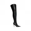 巴黎世家/Balenciaga Cagole 90mm 过膝靴 为 所有 在 黑 742940-WAD4E-1081