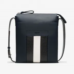 巴利/Bally 深海军蓝皮革邮差包 6205125