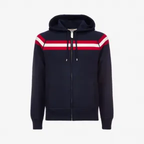 巴利/Bally 墨蓝色针织羊毛连帽衫 6217306