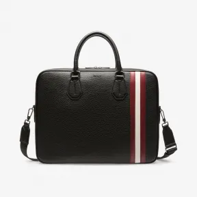 巴利/Bally 黑色粒面皮革商务包 6218266