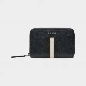 巴利/Bally 男士海军蓝 Tivy 皮革零钱包 6221824