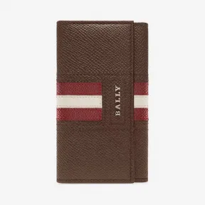 巴利/Bally 咖啡棕压纹牛皮钥匙包 6221887