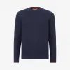 巴利/Bally 海军蓝羊毛针织套衫 6223458