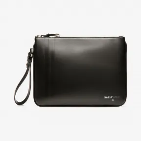 巴利/Bally 中号黑色小牛皮随身包 6225482