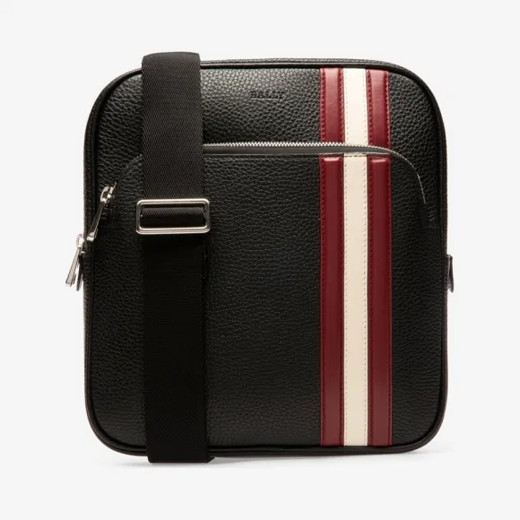 巴利/Bally 墨蓝色粒面小牛皮斜挎包 6226305