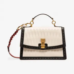 巴利/Bally 骨白色绗缝小牛皮小号手柄包 6227145