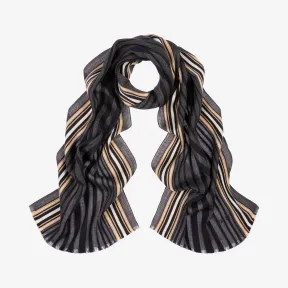 巴利/Bally 多重黑羊毛围巾 6227374