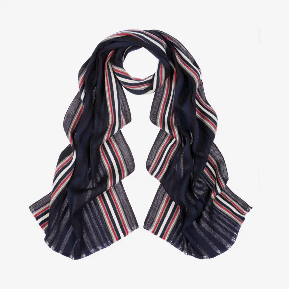 巴利/Bally 多重海军蓝羊毛围巾 6227376