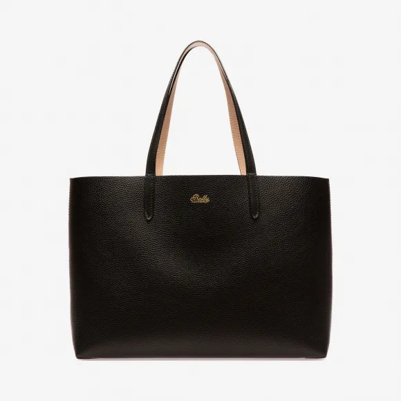 巴利/Bally 黑色拼肤色双面牛皮托特包 6227684