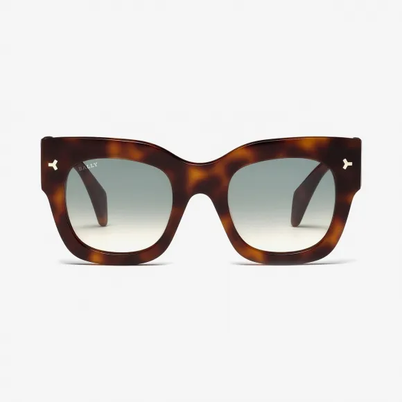 巴利/Bally 通用版深雪茄色拼青绿色太阳镜 6227906