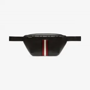 巴利/Bally 黑色皮革腰包 6227943