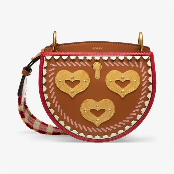 巴利/Bally 古铜色小牛皮斜挎包 6227947