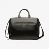 巴利/Bally 黑色涂层棉和小牛皮混纺商务包 6227991