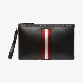 巴利/Bally 黑色皮革手拿包 6227997