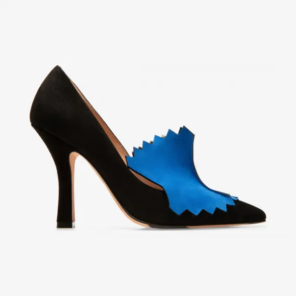 巴利/Bally 黑色 10 厘米跟小山羊皮浅口鞋 6228155